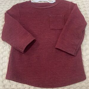 Cat & Jack Burgundy Long Sleeve Tee